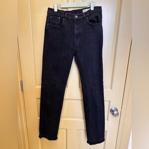 Zara Women’s Dark Denim Straight Jeans